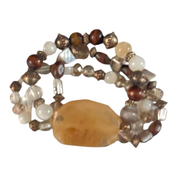 Fashion Beaded Multi-color Stretchy Band Bracelet - Picture 2 of 4